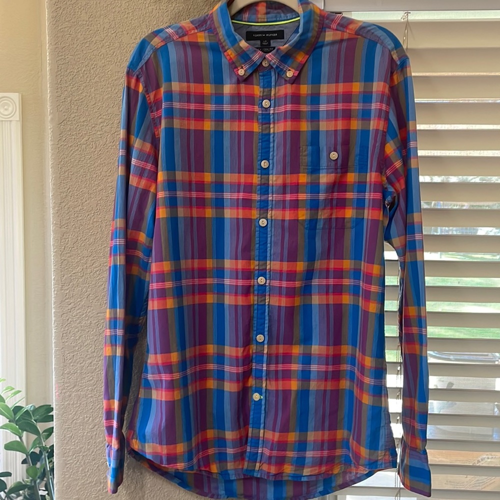 Tommy Hilfiger Plaid Shirt Large